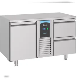 CombiSteel Kühltisch Kühltheke -2/+8°C 1Tür & 2 Schubladen 1/1GN 1300x700x850mm