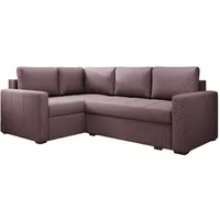 Luxusbetten24 Schlafsofa Designer Sofa Cortino, mit Schlaffunktion und Stauraum rosa