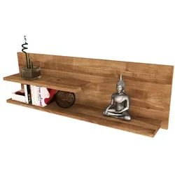 Wandregal aus Wildeiche Massivholz 100 cm