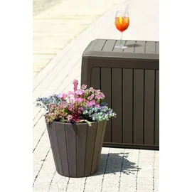 Prosperplast Gartenbox 280 l 116 x 43,8 x 55 cm Dunkelbraun