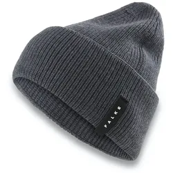Falke Strickmütze (Beanie) Unisex - Merinowolle, Rippenstruktur - dunkelgrau - 1 Stück