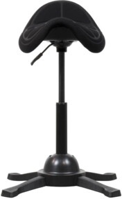 STIER Sattelhocker mit Sitzmulde Sitzhöhe 480-660mm schwarz