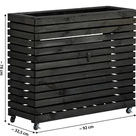 Dobar Rolla 72 x 32,5 x 78 cm Anthrazit