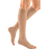 medi mediven comfort CCL2 AD Kompressionsstrümpfe normal (39-44 cm) o. Fußspitze Trikotabschlussrand III beige