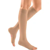 medi mediven comfort CCL2 AD Kompressionsstrümpfe normal (39-44 cm) o. Fußspitze Trikotabschlussrand III beige