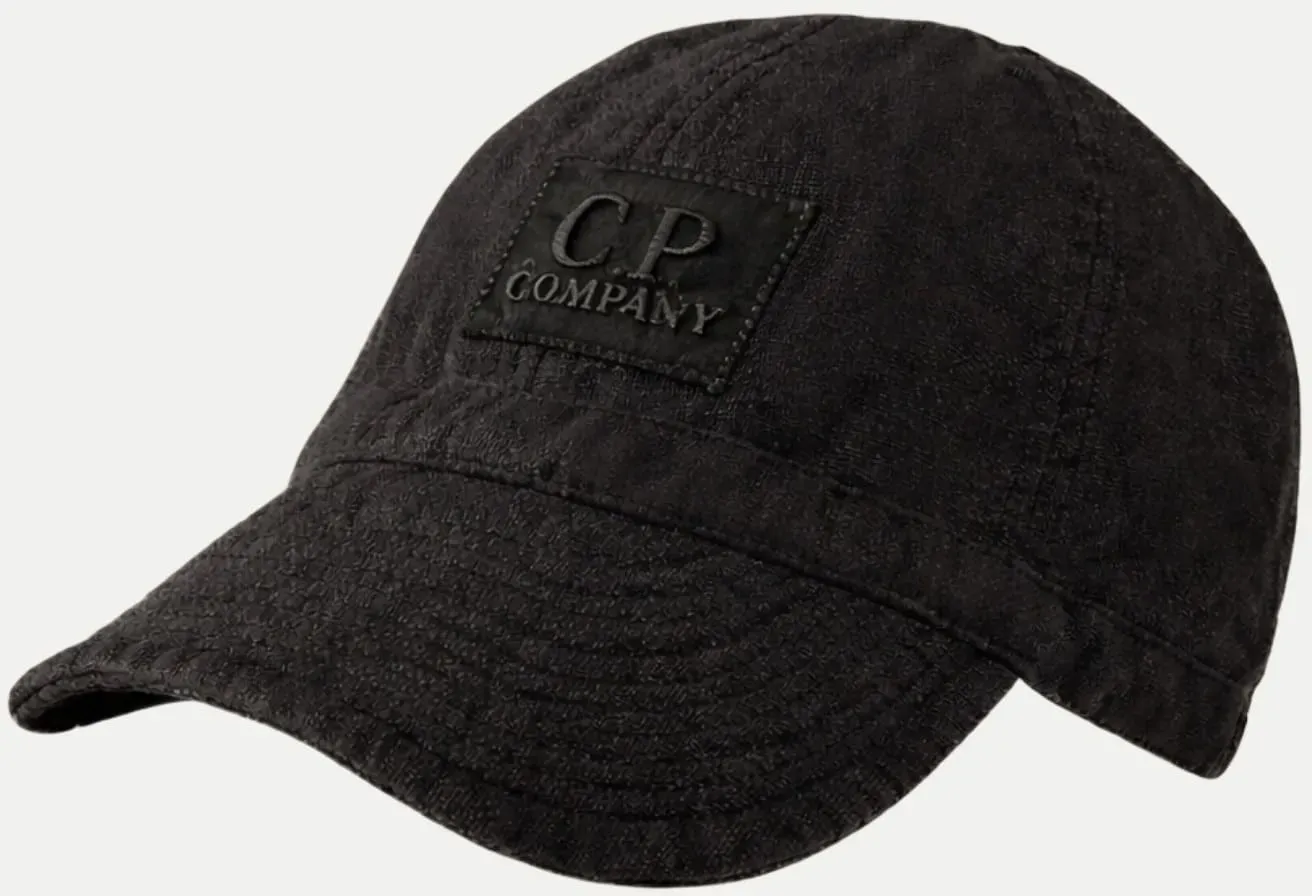 Kappe mit Logoprint Schwarz