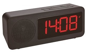 Produktbild TFA® digitaler Funkwecker 60.2546.01 TUNE schwarz Kunststoff
