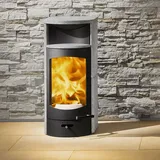 Austroflamm Flok 2.0 Kaminofen Speckstein, RR hinten + 1 m3 Kaminholz gratis