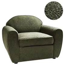 Beliani Sessel ELLEDE Bouclé 72 x 71 x 70 cm Dunkelgrün
