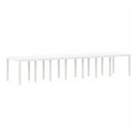 VidaXL Gartentisch 400 x 100 x 73 cm Weiß