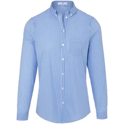 Le chemisier petit col button-down  Peter Hahn bleu