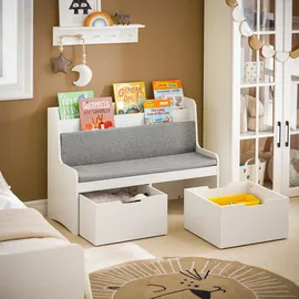 SoBuy KMB66 100 x 70 x 45 cm weiß / weiß