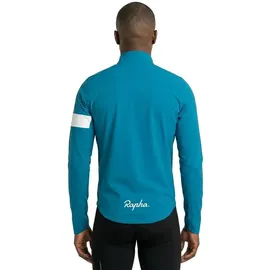 Rapha Core Rain Jacke Herren Teal Blue/White M