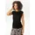 Aniston CASUAL T-Shirt mit Raffungen an den Seitennähten schwarz 42 EU