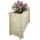 TIMBELA Hochbeet 78 x 38 x 57 cm Beige
