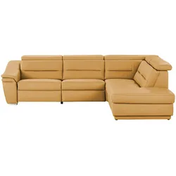 meinSofa Ecksofa  Ivonne , gelb , Maße (cm): B: 294 H: 84 T: 245.0