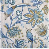 Stofferia Stoff Dekostoff Panama Chanterelle Hellblau, Breite 138 cm, Meterware blau