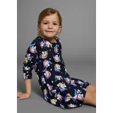 Kidsworld Jerseykleid in marine-bedruckt | Gr.: 116/122