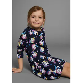Kidsworld Jerseykleid in marine-bedruckt | Gr.: 116/122