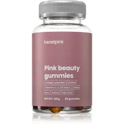 BeastPink Pink Beauty Gummies Weichkapseln zum Kauen für wunderschöne Haare und Haut 60 St.