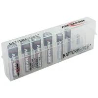 Ansmann Batteriebox für 8 Stück Akkus Größe AAA,AA,CR123A,CR2 /