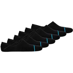 STANCE Unisex Sneakersocken 6er Pack - Icon No Show, Logo, Basic Schwarz 38-42