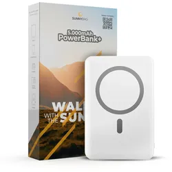 POWERBANK+ 5.000mAh | Mag-Safe 15W Wireless Charger | Auch für Solarpanele EINHEITSGRÖSSE