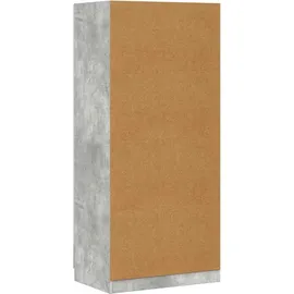 vidaXL Kleiderschrank Betongrau 80 x 180 x 52 cm Holzwerkstoff