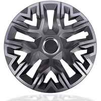 NRM Radkappe Radzierblende NRM PERFECTO 16 Zoll GRAPHIT lackiert, 16 in Zoll, (4-St) grau
