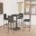 vidaXL Gartenbar-Set 5-tlg. Grau