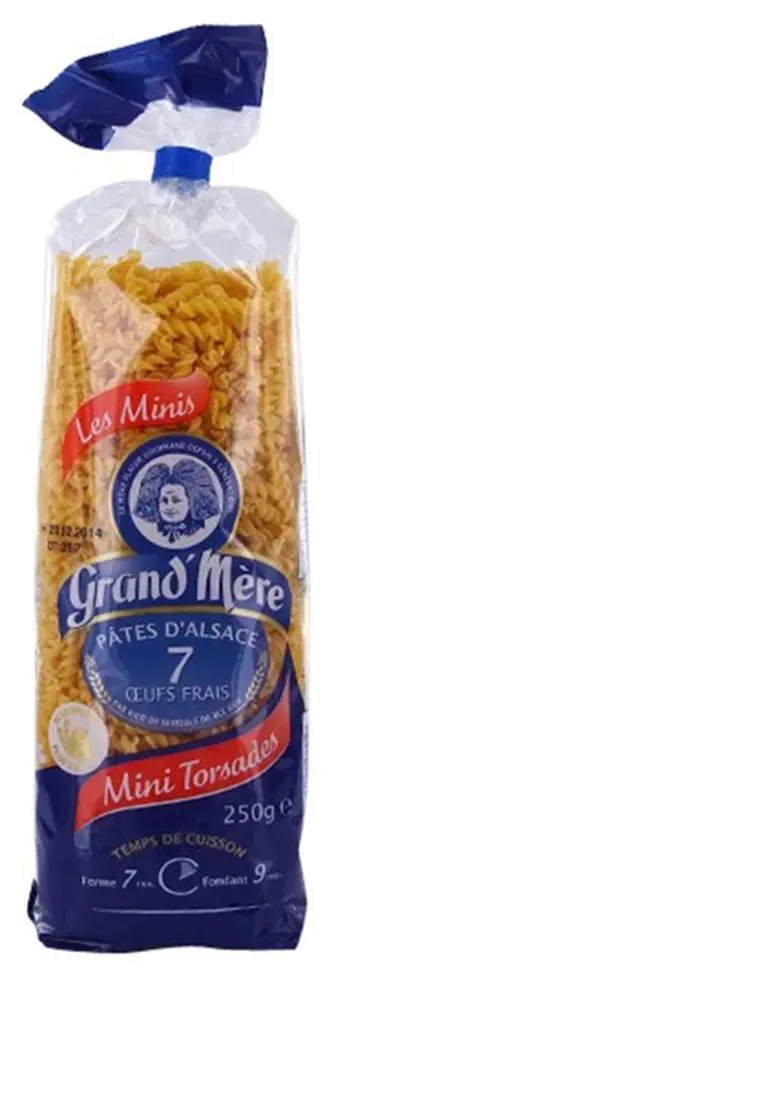 Grand' Mère Eiernudeln aus dem Elsaß Mini Torsades Mini Spirelli 250 Gr.