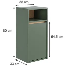 Vicco Badezimmerschrank, Viola mit Wäschkorb