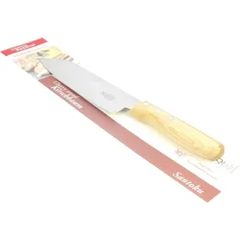 Windmühlenmesser Santoku Kochmesser 18 cm Braun