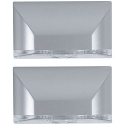 Wandleuchte Batteriebetrieben Bewegungsmelder LED Treppenbeleuchtung Batterie Nachtlicht Schrankbeleuchtung LED Bewegungssensor, zum Kleben oder Schrauben, BxH 8,1 x 4,6cm, 2er Set