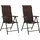vidaXL Gartenstuhl 59,2 x 92,2 x 28,3 cm braun 2 St.
