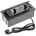 MULTISOFT schwarz mit 2x Schuko USB A C RJ45 HDMI 0 Abdeckung versenkbar Kabel für Schreibtisch Konferenztisch Küche oder Homeoffice