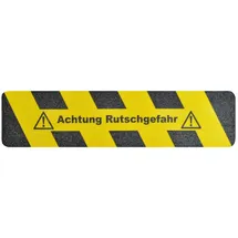 Denios m2-AntirutschbelagTM, Achtung Rutschgefahr, LxB 610 mm