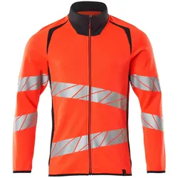Warnschutz Sweatjacke "ACCELERATE SAFE" UV-Schutz - 4XL - rot/schwarzblau