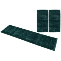 Bettumrandung HOME AFFAIRE "Malin" Gr. B/L (Brücke): 80 cm x 150 cm (2 St.) B/L (Läufer): 80 cm x 300 cm (1 St.), rechteckig, grün (emerald) Bettumrandungen