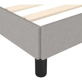 vidaXL Bettgestell 100 x 200 cm Hellgrau