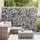 vidaXL Gabionenwand mit Abdeckung 300 x 30 x 200 cm