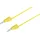 VOLTCRAFT MSB-300 Messleitung Lamellenstecker 4mm Silikon 1.00m Gelb 1St.