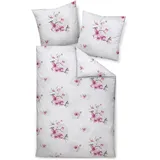JANINE Bettwäsche Tango 20147, Pink, 135 x 200 + 80 x 80 cm,