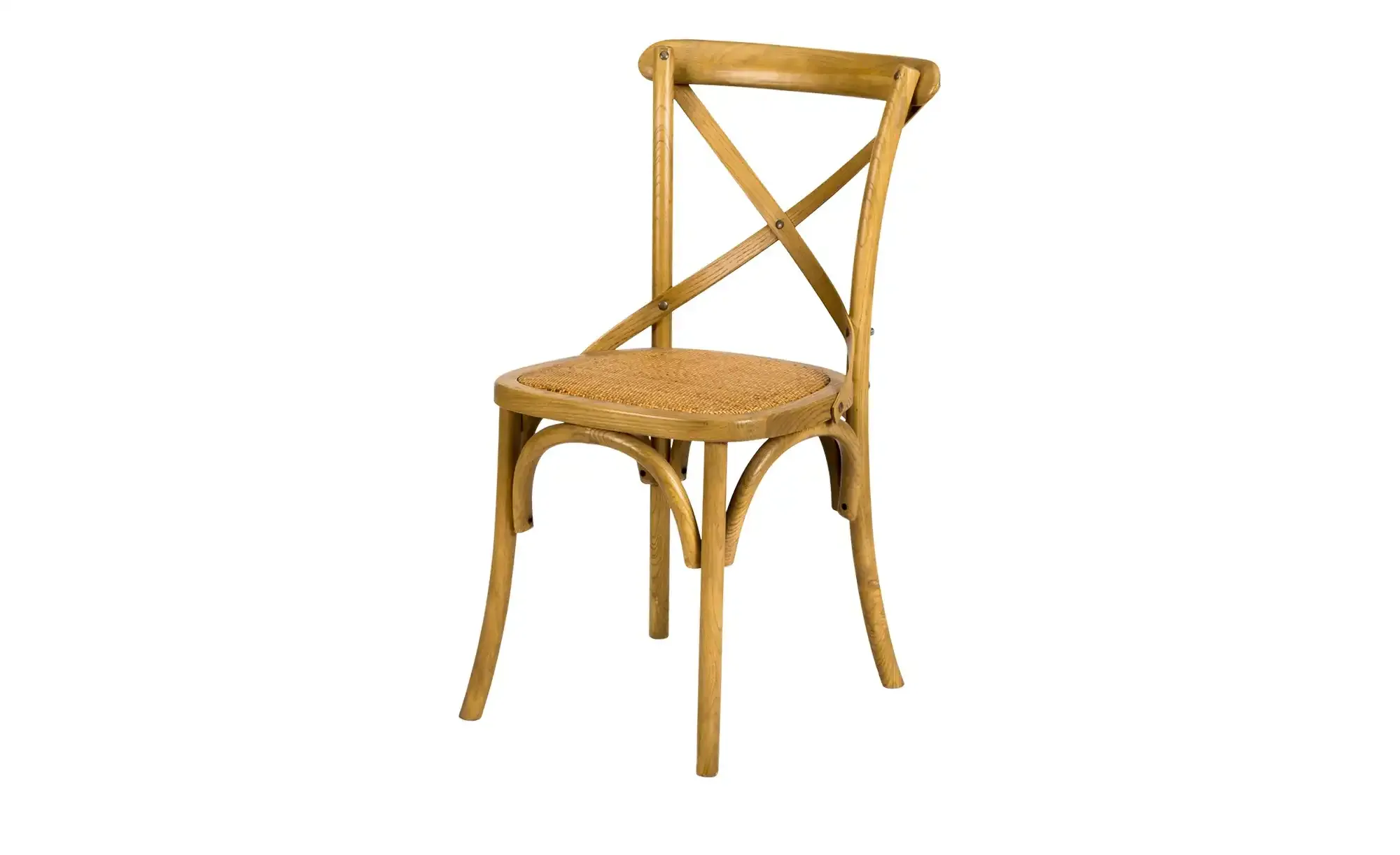Stuhl in Antikoptik Xabi , holzfarben , Maße (cm): B: 50 H: 88 T: 55