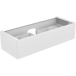 Edition 11 Waschtischunterbau mit Auszug u. Beleuchtung 1400 x 350 x 535 mm cashmere/Glas cashmere WUB Edition 11 31261, 1 Auszug, Bel., cashmere/Glas cashmere
