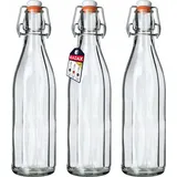 Kadax Universale Flasche mit Bügelverschluss 750 ml 3 St.