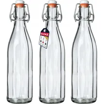 Kadax Universale Flasche mit Bügelverschluss 750 ml 3 St.