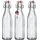 Kadax Universale Flasche mit Bügelverschluss 750 ml 3 St.