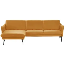 himolla Ecksofa Leder  1928 ¦ gelb ¦ Maße (cm): B: 280 H: 83