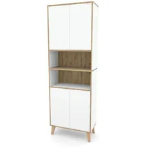 roba Morena Badschrank 66,4 x 195 x 32,5 cm Braun/Weiß